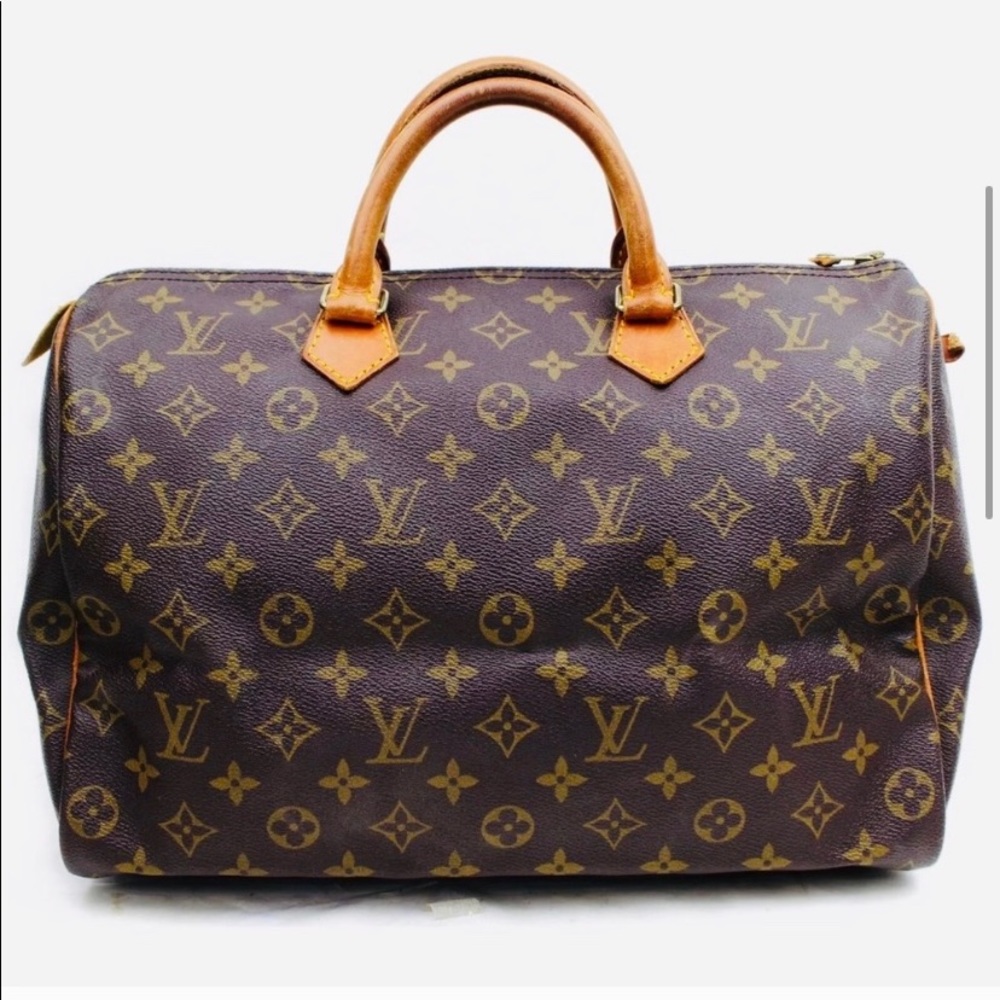 S O L D - Louis Vuitton Monogram Speedy 35 Handbag